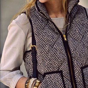 JCREW Chevron Down Puffer Vest